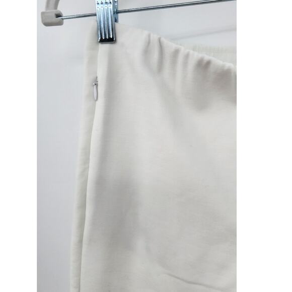 New NWOT J. Jill Essential Cotton Stretch Pants White 4 Petite Crop - Picture 5 of 9
